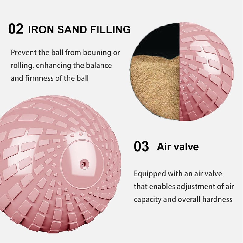 STRPRETTY BASIC Medicine Ball 10 lbs Slam Ball Weighted Balls for Exercise Strength and Crossfit Workout - Image 3